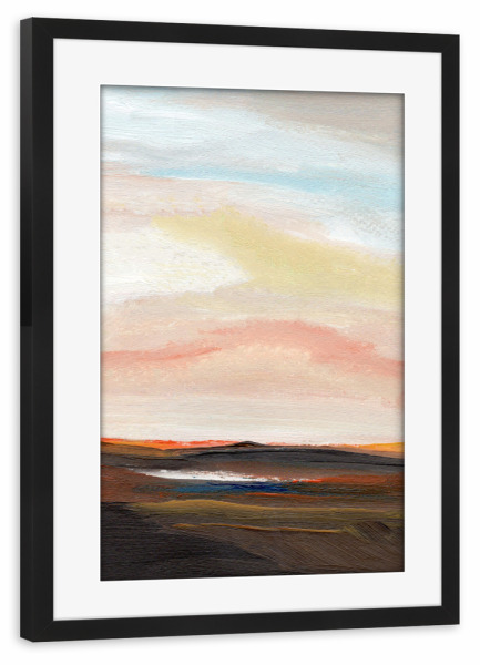 Poster mit Rahmen schwarz "Scirocco view ll" artboxONE - Natur,Abstrakt