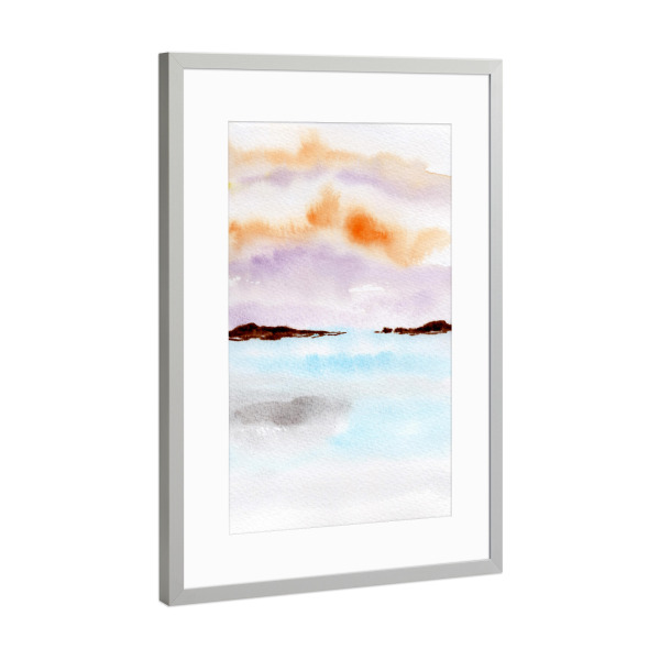 Poster mit Rahmen Silber "Bright sky" artboxONE - Natur,Abstrakt