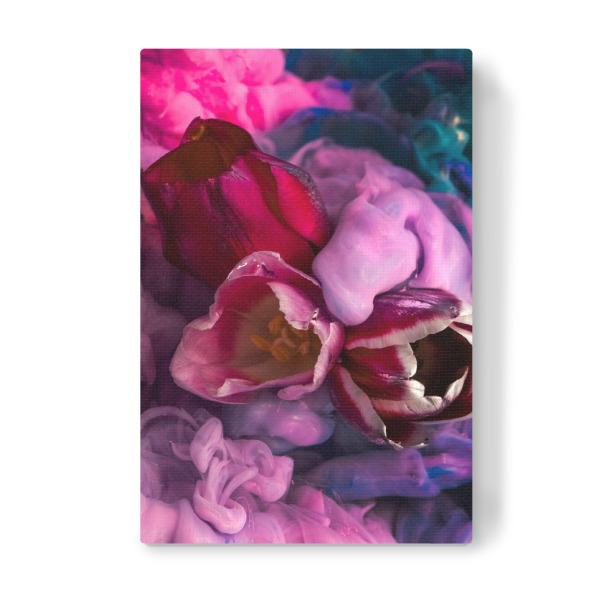 Leinwandbild "Tulpen unter Wasser" artboxONE - Natur,Floral,Abstrakt