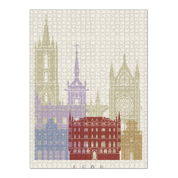 Puzzle Ravensburger "Leon skyline" artboxONE - Städte,Architektur