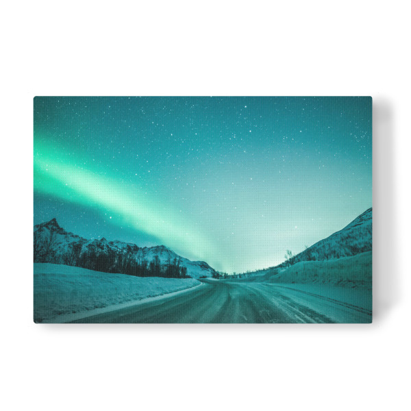 Leinwandbild "Arktische Straße" artboxONE - Natur,Reise