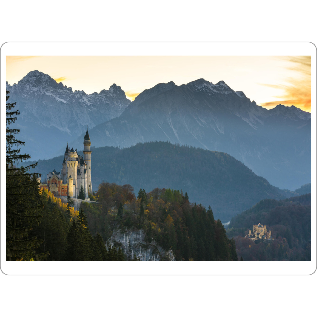 Tischset "Königsschlösser im Herbst" artboxONE - Natur,Reise,Architektur,Reise / Länder
