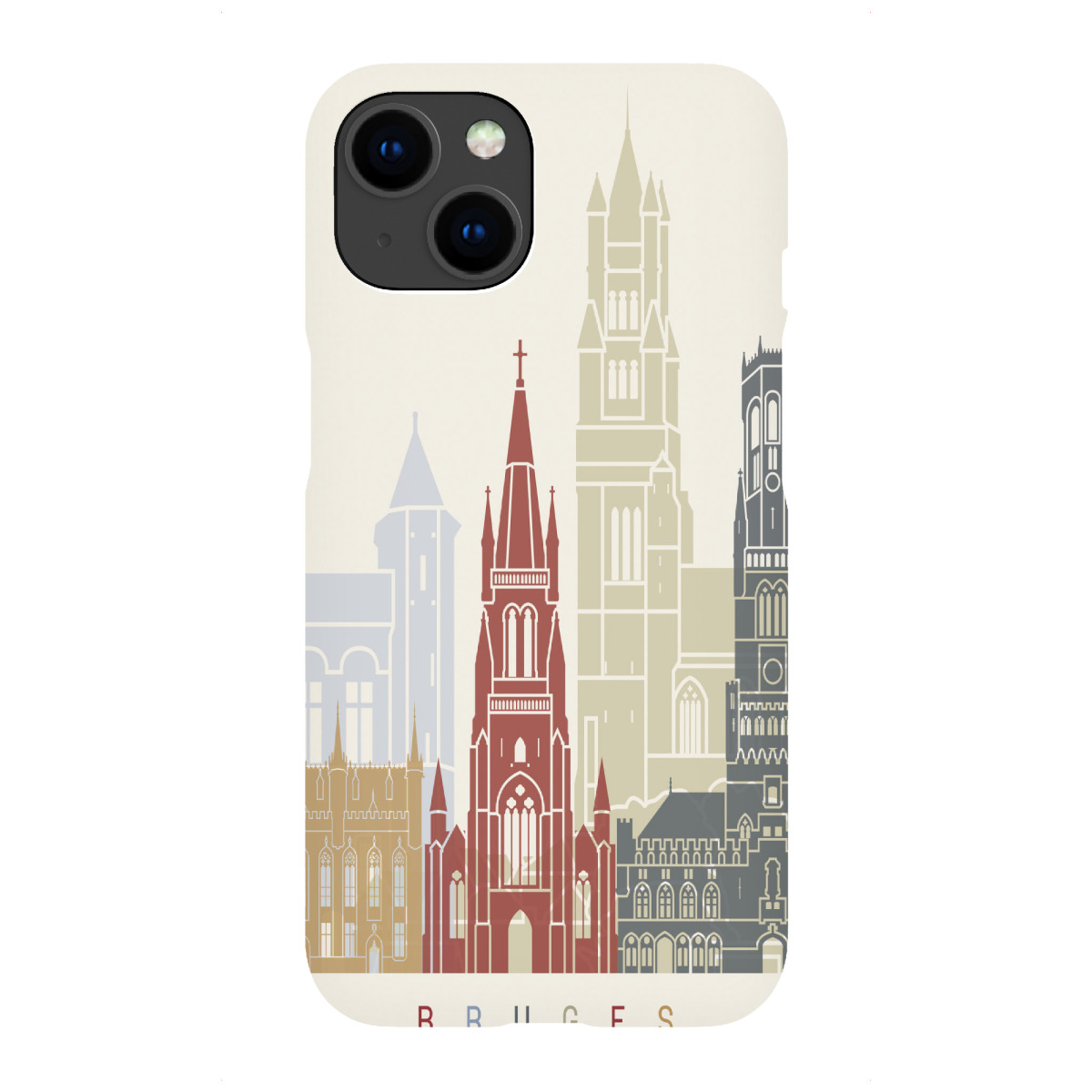 iPhone "Bruges skyline" Premium-Case Handyhülle artboxONE