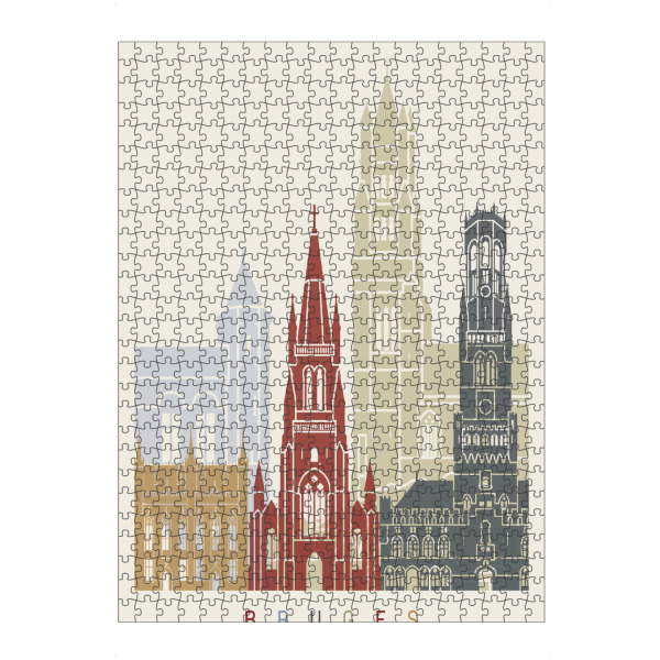 artboxONE Puzzle "Bruges skyline" artboxONE - Städte,Architektur