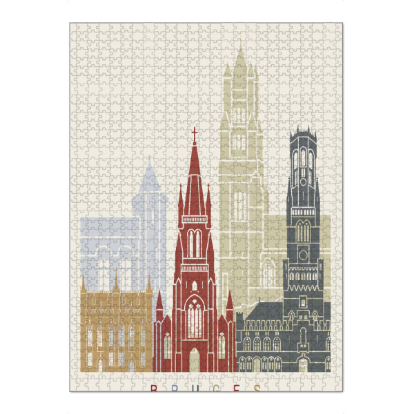 Puzzle Ravensburger "Bruges skyline" artboxONE - Städte,Architektur