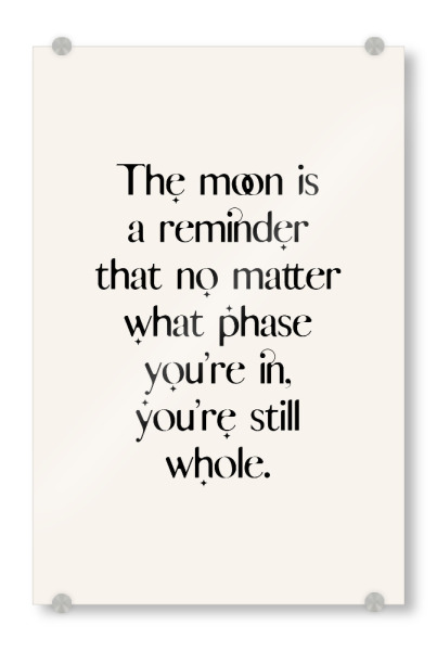 Acrylglasbild "Empowerment growth quote" artboxONE - Typografie,Natur,Liebe