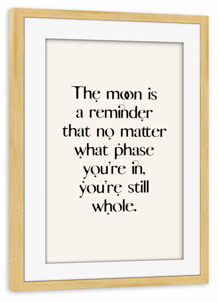 Poster mit Rahmen kiefer "Empowerment growth quote" artboxONE - Typografie,Natur,Liebe
