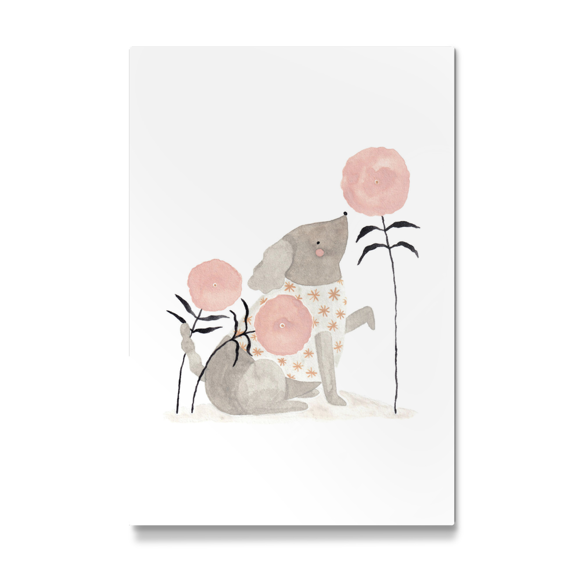 Galerie-Print "Voglhuber - Hund und Blume" 30x20 cm artboxONE