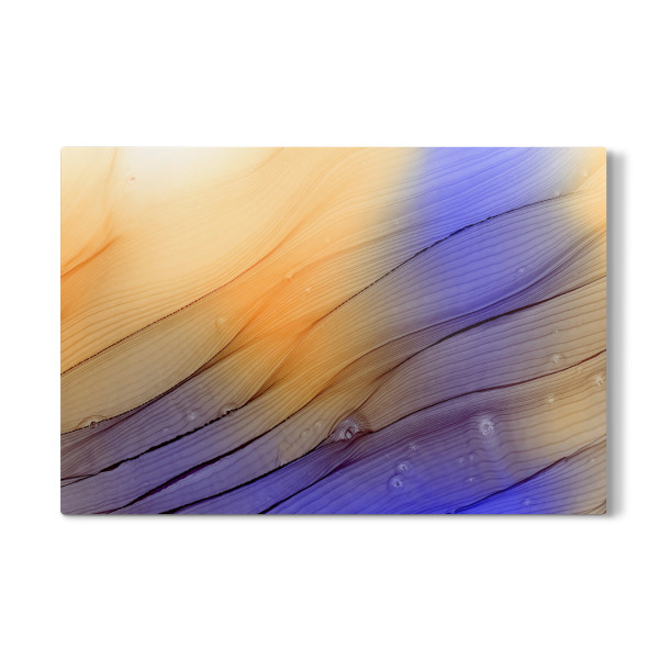 Galerie-Print "Waves - Lila und Gold" 30x20 cm artboxONE
