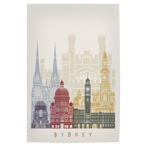 Poster "Sydney V3 skyline" artboxONE - Städte,Architektur