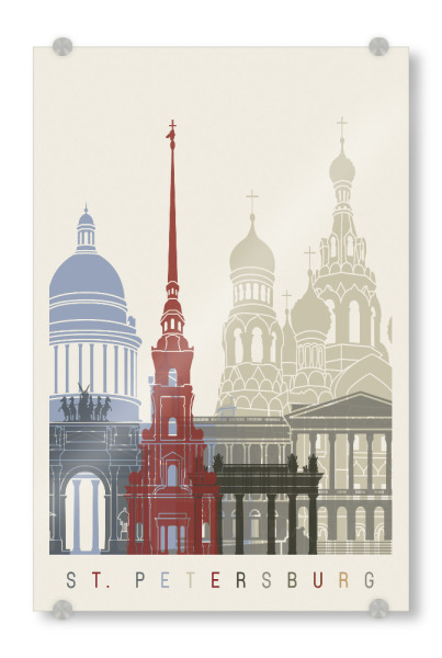 Acrylglasbild "St Petersburg skyline" artboxONE - Städte,Architektur