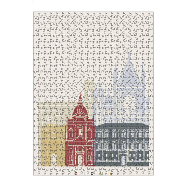 Puzzle Ravensburger "Siena skyline" artboxONE - Städte,Architektur