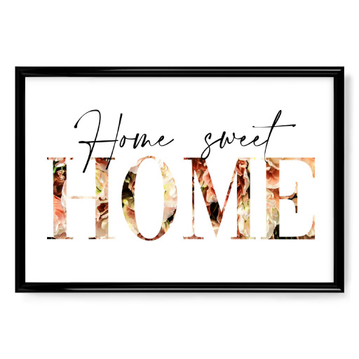 Home sweet Home flowers pink