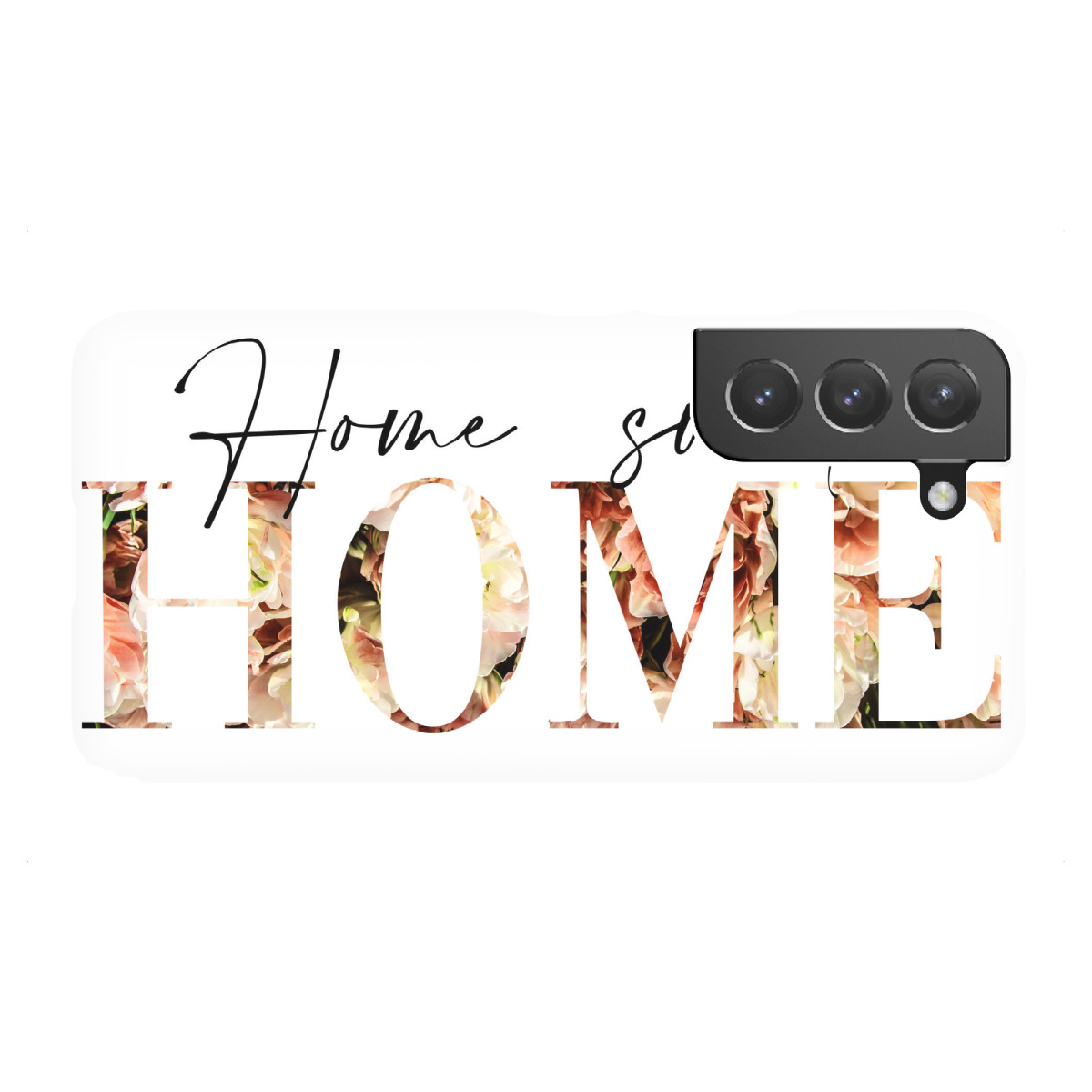 "Home sweet Home flowers pink"für Samsung Galaxy - Premium-Case Handyhülle artboxONE