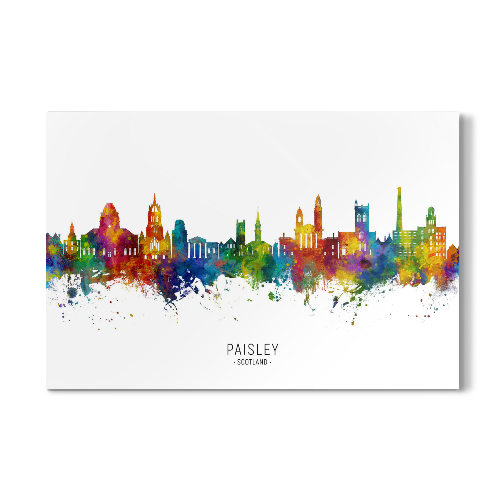 Galerie-Print "Paisley Scotland Skyline txt" 75x50 cm artboxONE