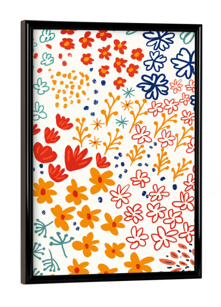 Poster mit schwarzem Rahmen "My Soul Made Meadow Flowers" artboxONE - Natur,Floral