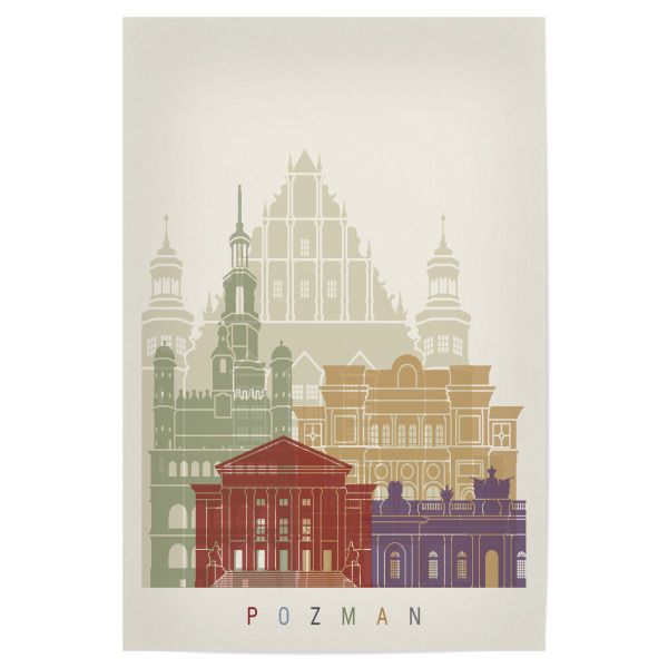 Poster 30x20 cm "Pozman skyline" artboxONE - Städte,Architektur