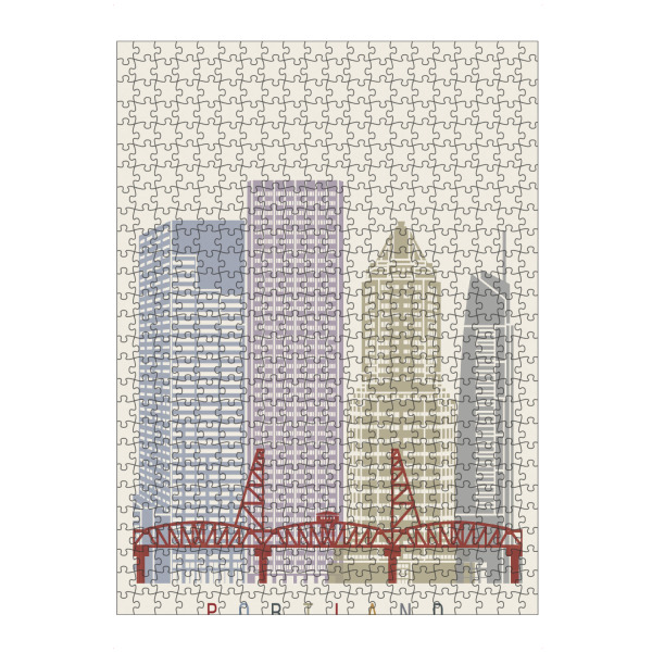 Puzzle Ravensburger "Portland skyline" artboxONE - Städte,Architektur