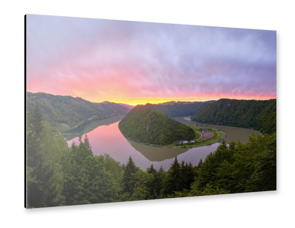 Alu-Dibond "Schlögener Schlinge" 30x20 cm artboxONE