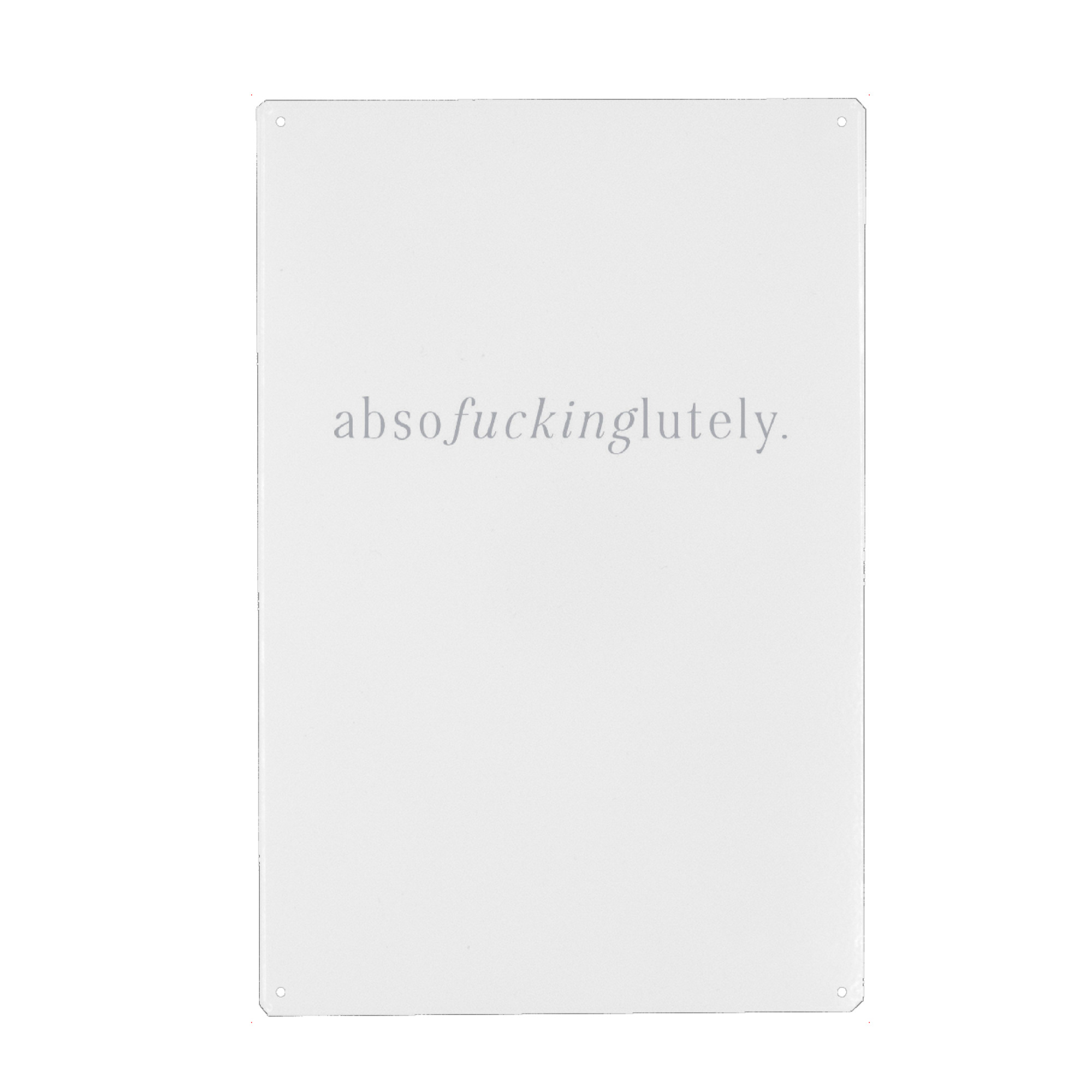 Holzbild "Absofuckinglutely" artboxONE - Typografie - Schriftzug,Freche sprüche,Attitude,Mindset,Motivation,Typo,Typografie,Typography