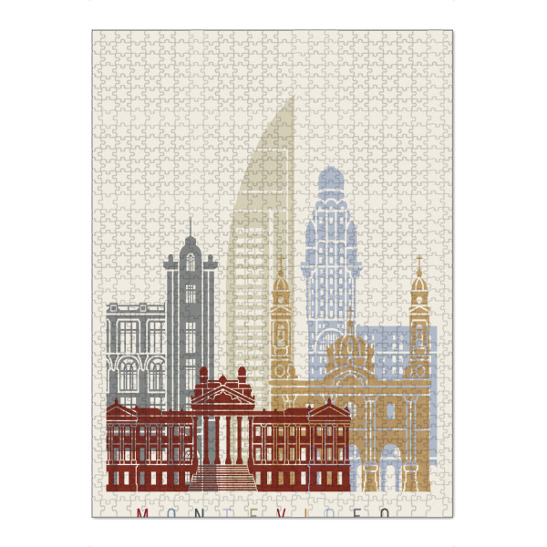 Puzzle Ravensburger "Montevideo skyline" artboxONE - Städte,Architektur
