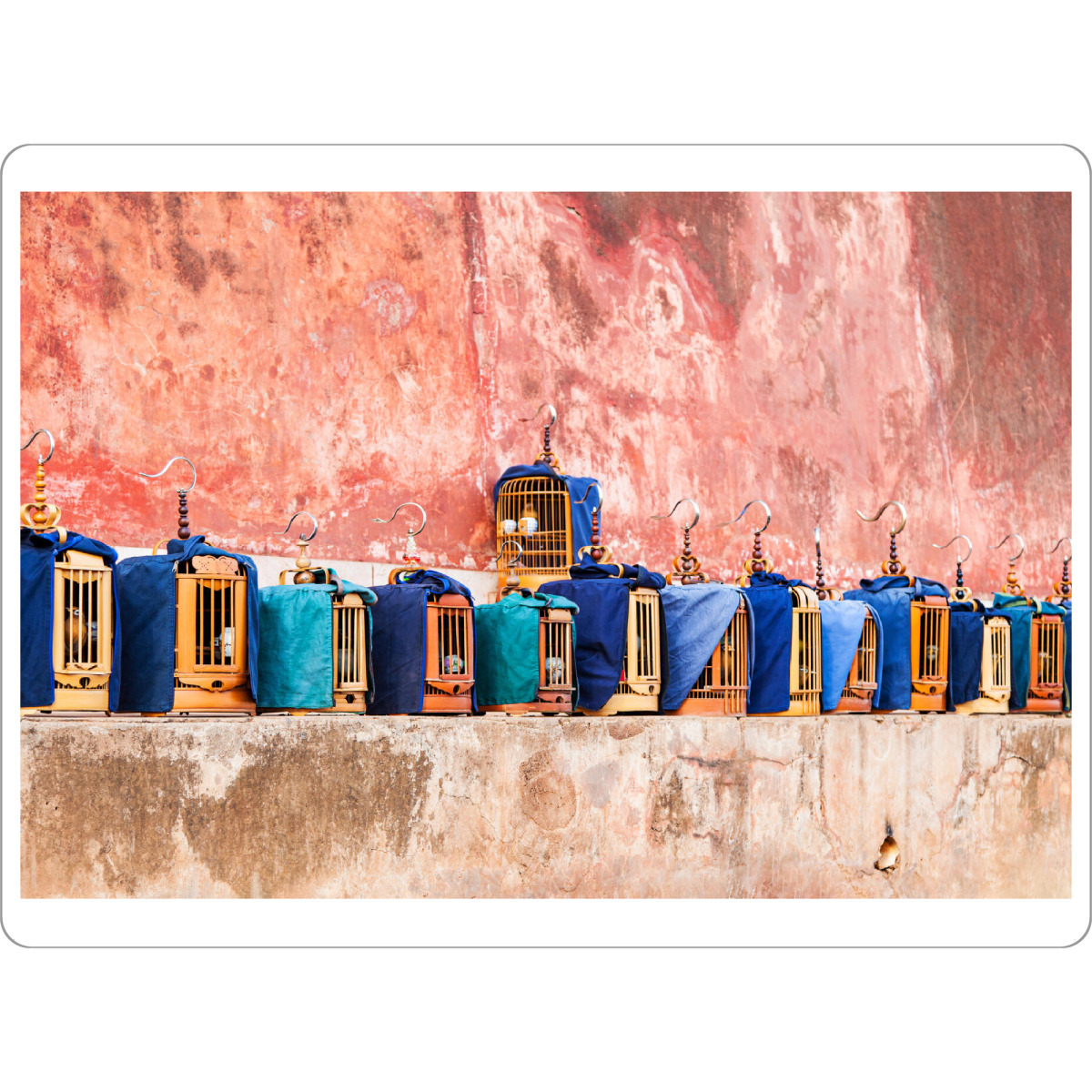 Tischset "Vogelmarkt" artboxONE - Reise - Vogelmarkt,Vögel,Vogelkäfig,Markt - Bild vogelmarkt