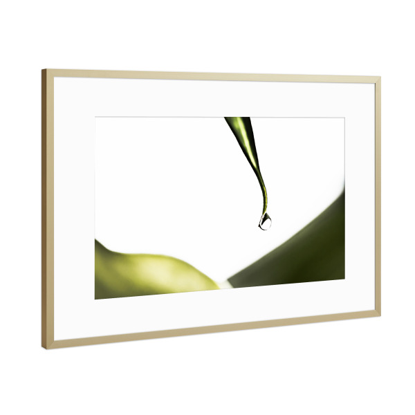 Poster mit Rahmen Gold "Losing Water" artboxONE - Natur,Floral,Abstrakt,Für Mama
