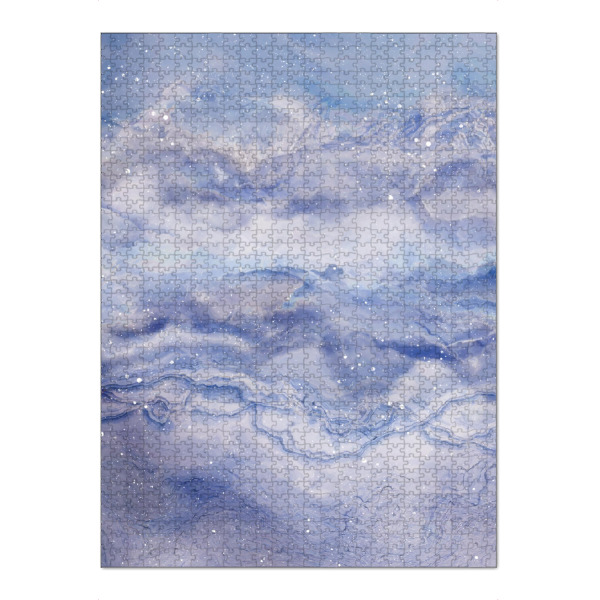Puzzle Ravensburger "Crystallized Lilac" artboxONE - Abstrakt,Galaxy - Kristalle,Textur,Abstract,Abstrakt,Sky,Himmel,Wolken,Clouds - Bild kristalle