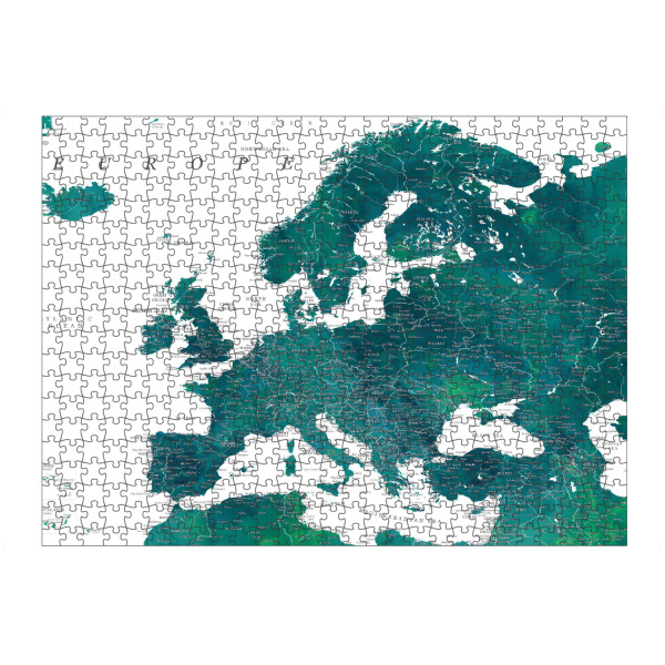 Puzzle Ravensburger "Detailed map of Europe Nyla" artboxONE - Reise,Kartografie