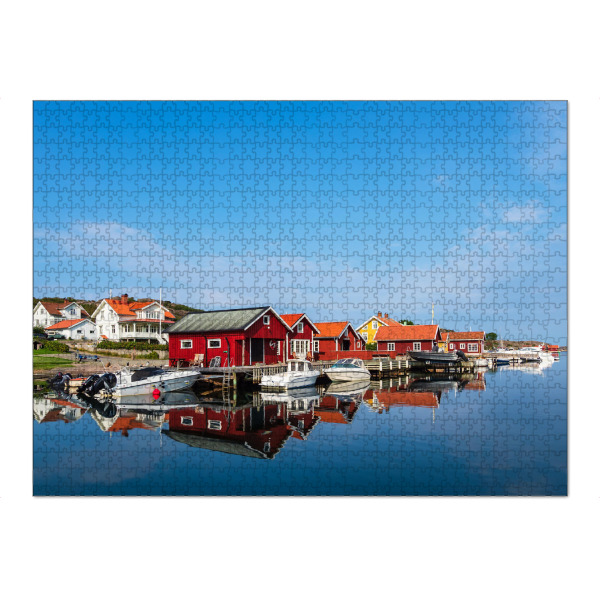 Puzzle Ravensburger "Häuser und Boote" artboxONE - Natur,Reise,Architektur,Reise / Strand und Meer,Reise / Länder