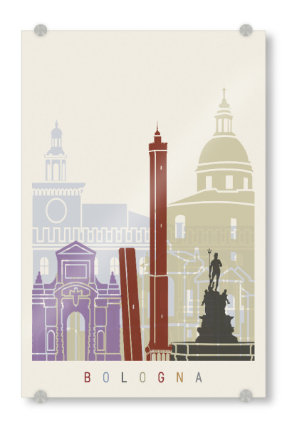 Acrylglasbild "Bologna skyline" artboxONE - Städte,Architektur