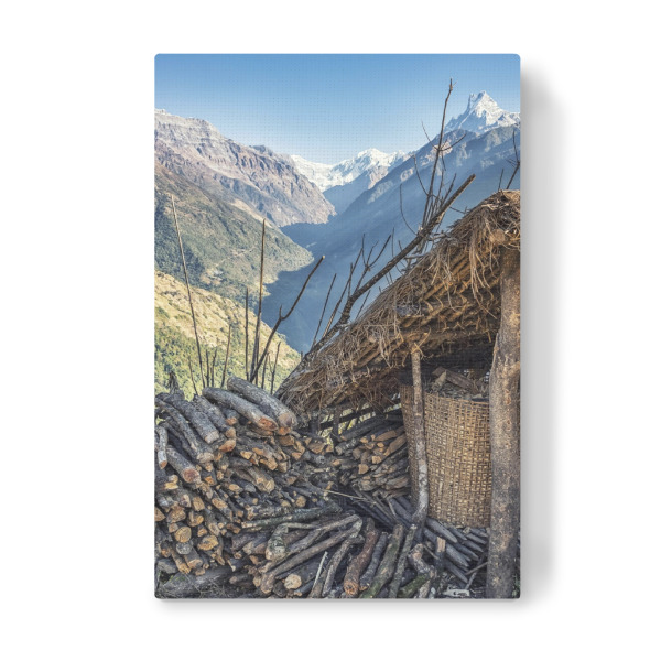 Leinwandbild "On the way to Annapurna" artboxONE - Natur,Reise,Reise / Länder - Nepal,Himalaya,Everest,Annapurna,Mountain,Travel,Adventure,Landscape