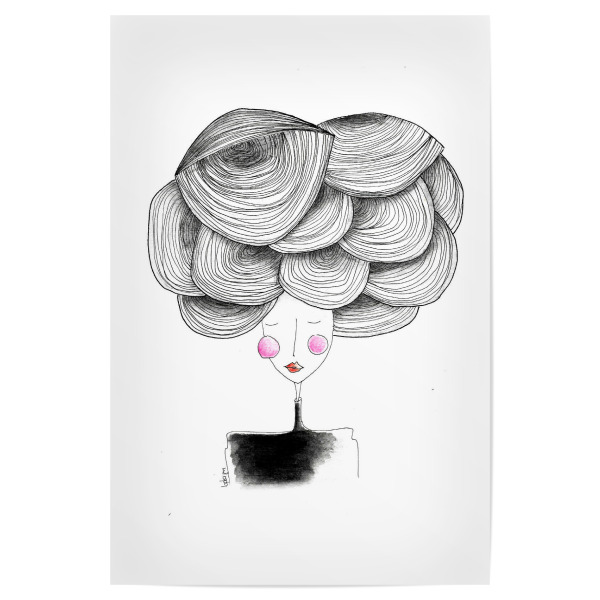 Poster "Bianca Peters - Lady Volume" artboxONE - Menschen,Schwarzweiß,Fashion