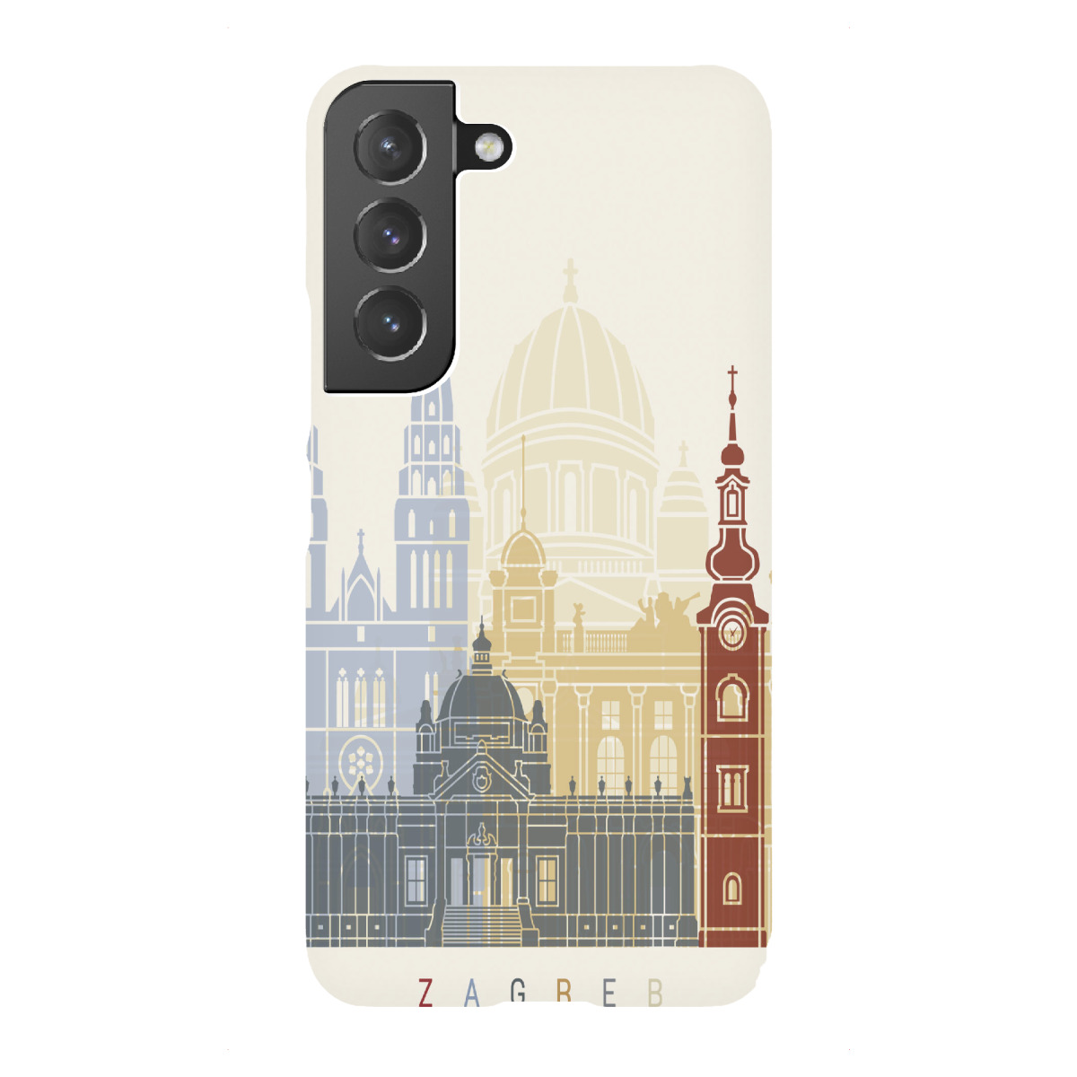 Samsung Galaxy "Zagreb skyline" Premium-Case Handyhülle artboxONE