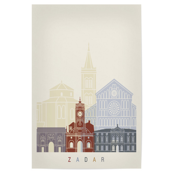 Poster "Zadar skyline" artboxONE - Städte,Architektur