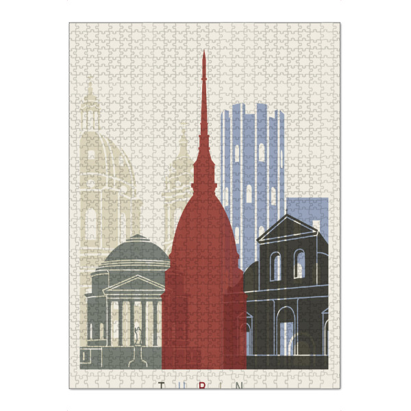 Puzzle Ravensburger "Turin skyline" artboxONE - Städte,Architektur