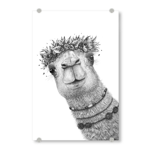 Camel with wreath