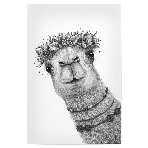 Camel with wreath