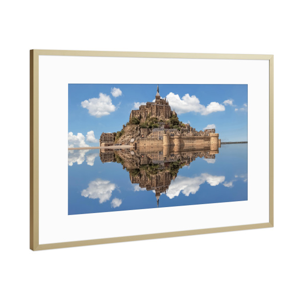 Poster mit Rahmen Gold "Wonder of France" artboxONE - Natur,Reise,Architektur,Reise / Strand und Meer,Reise / Länder