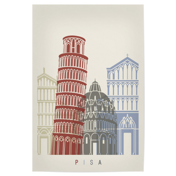 Poster "Pisa skyline" artboxONE - Städte,Architektur