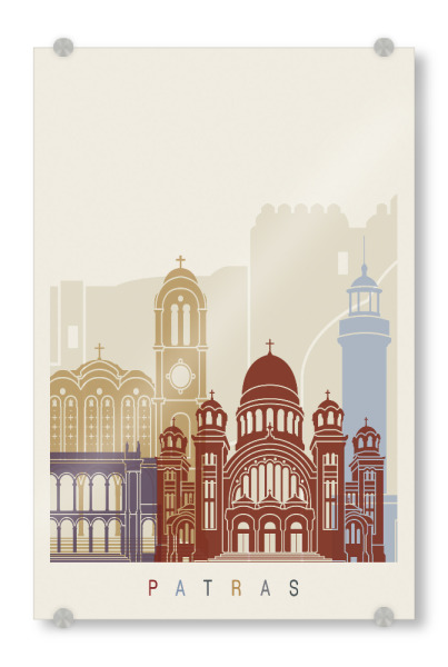 Acrylglasbild "Patras skyline" artboxONE - Städte,Architektur