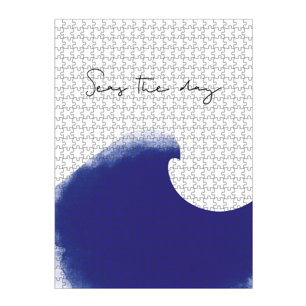 artboxONE Puzzle "Ozean Welle I Seas the day" artboxONE - Typografie,Natur,Abstrakt,Reise / Strand und Meer,Lustig