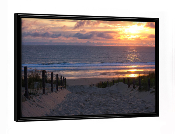 Poster mit schwarzem Rahmen "Abend am Meer" artboxONE - Natur,Reise,Reise / Strand und Meer,Reise / Länder
