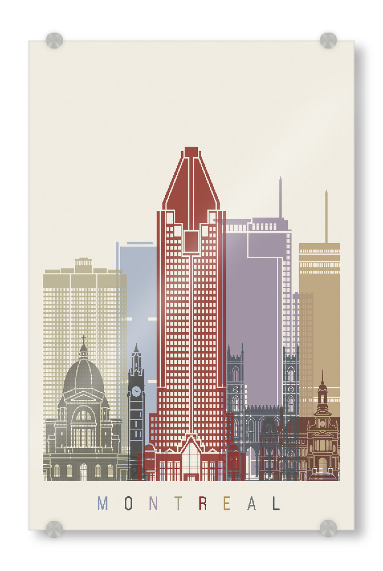 Acrylglasbild "Montreal skyline" artboxONE - Städte,Architektur
