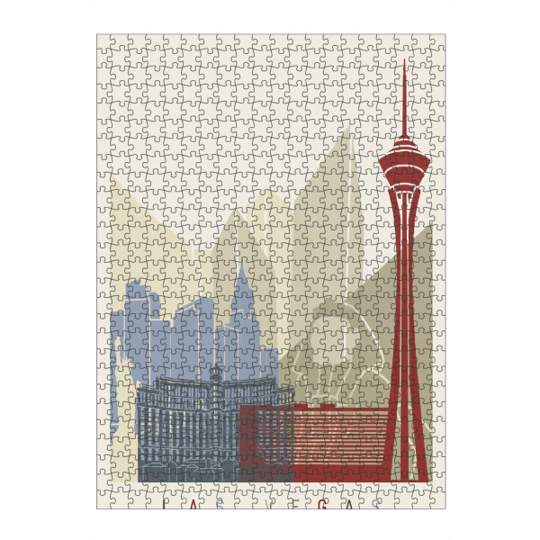 Puzzle Ravensburger "Las vegas skyline-b" artboxONE - Städte,Architektur