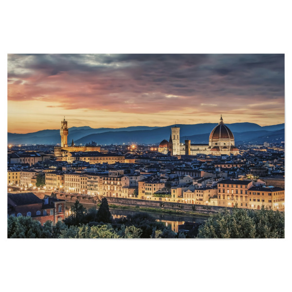 Poster 30x20 cm "Florence at sunset" artboxONE - Städte,Reise,Architektur,Reise / Länder,Städte / Weitere