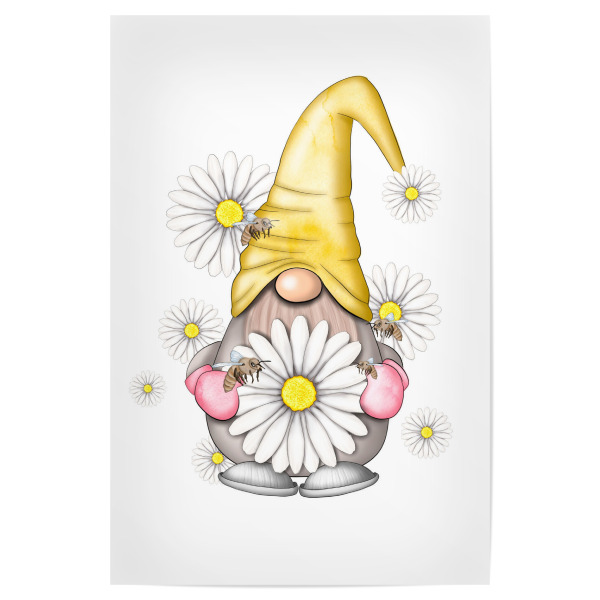 Poster "Daisy Gnome" artboxONE - Floral,Abstrakt,Festivals,Lustig