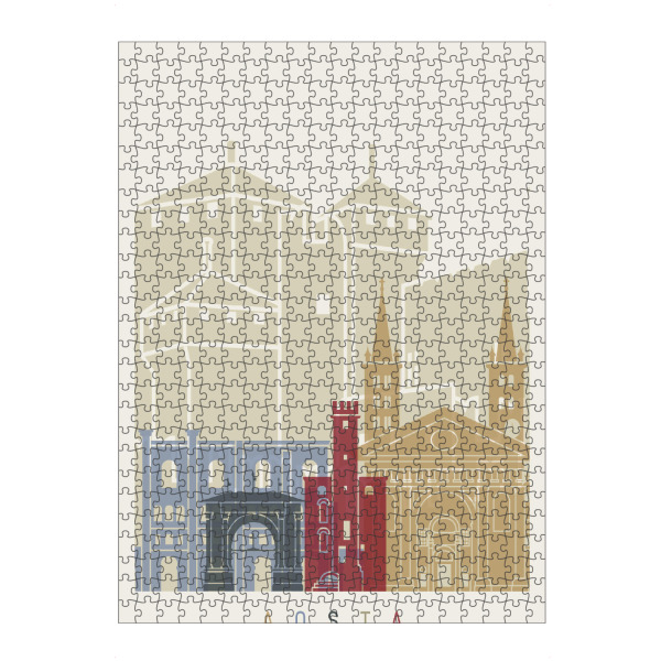 Puzzle Ravensburger "Aosta skyline" artboxONE - Städte,Architektur