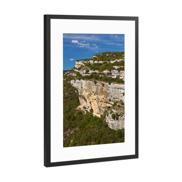 Poster mit Rahmen Schwarz (Metallic) "Canyon in Südfrankreich" artboxONE - Natur,Reise,Reise / Länder
