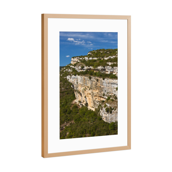 Poster mit Rahmen Kupfer "Canyon in Südfrankreich" artboxONE - Natur,Reise,Reise / Länder